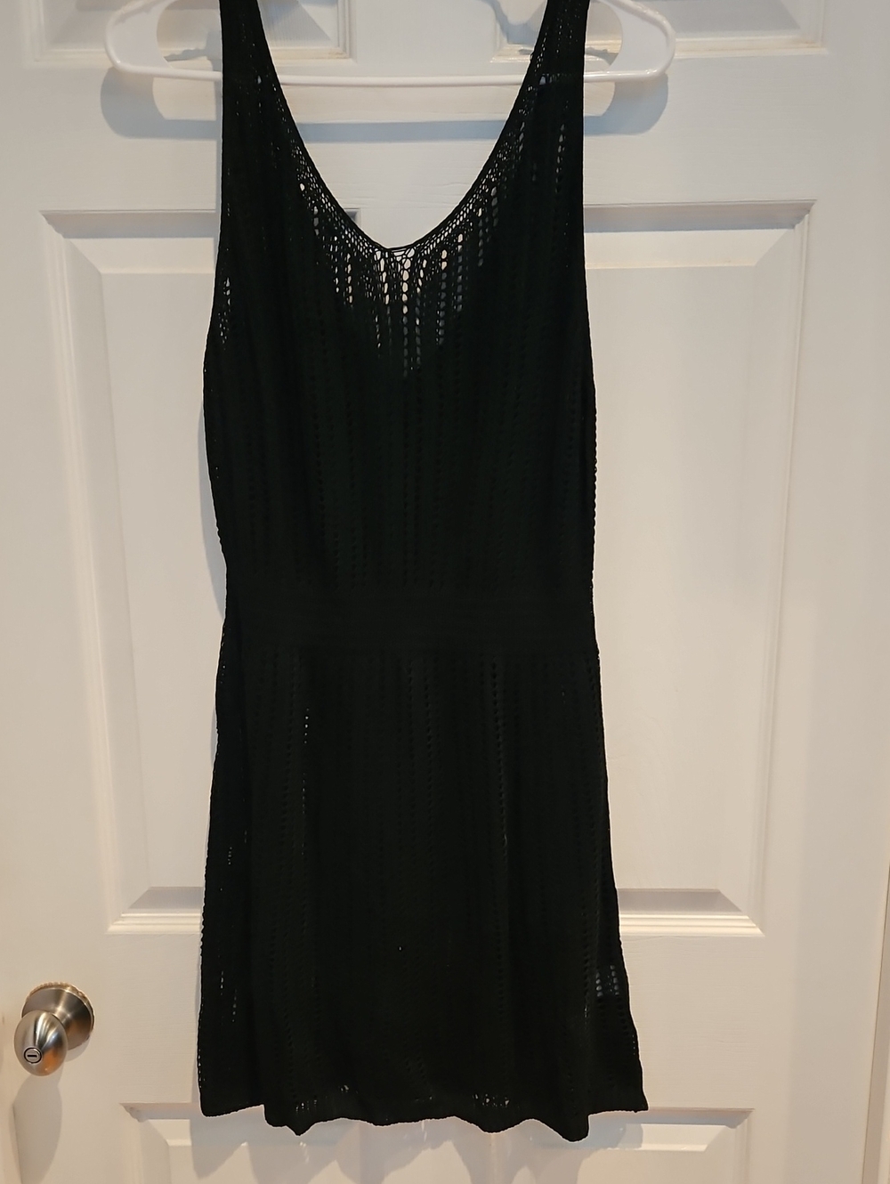 Classic Black Sleeveless Knit Dress - Women's
